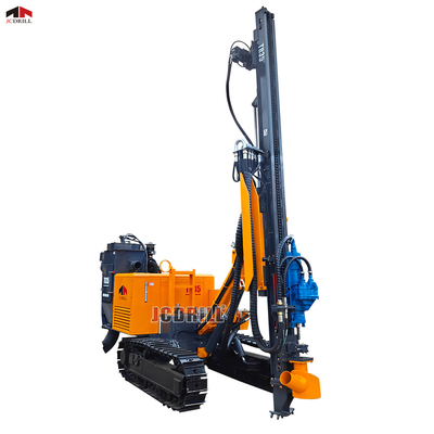 kupować Top Hammer Hydraulic System Seft Propelled Crawler Rock Blasting Drilling Rig z kolektorem pyłu produkcja online