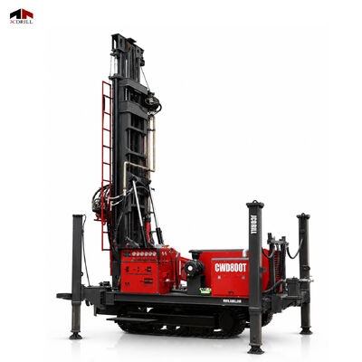 Dobra cena. CWD800T Krawler Hydraulic Water Well Drilling Rig do głębokiego wiercenia do otworów W Internecie
