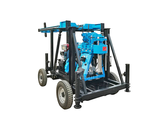 Dobra cena. 22hp Silnik Diesla 200m Hydrauliczna wiertnica do studni w kolorze niebieskim w Internecie
