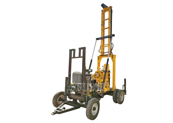 Dobra cena. Lekka waga 400m Small Bore Well Drilling Machine Trailer Vertical Spline w Internecie