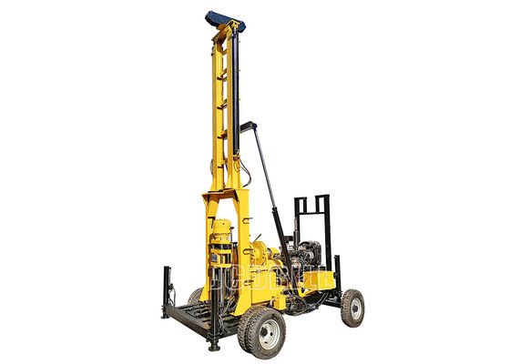 50hp Mała wiertnica do studni wodnych Typ przyczepy z silnikiem Diesla 600m